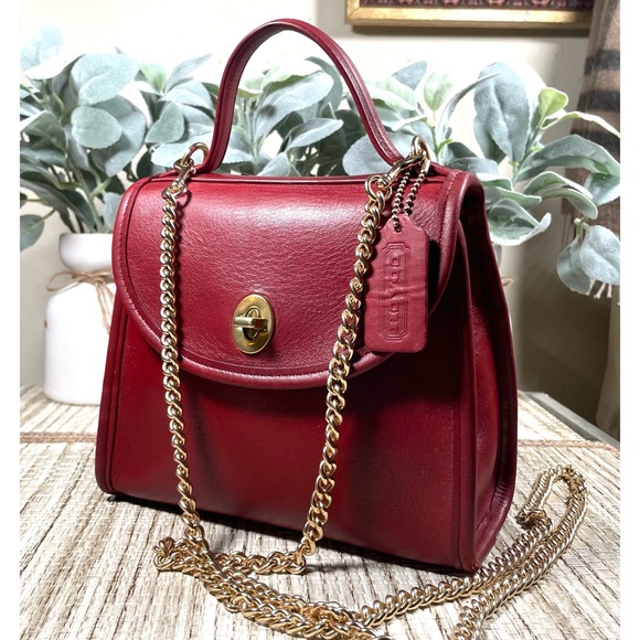 Coach Handbags - ❤️SOLD❤️ Vintage Coach Red Regina Bag 9983